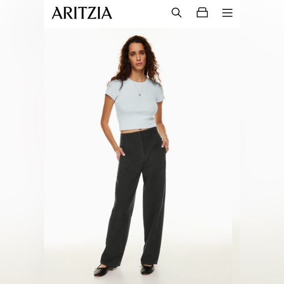 NWT Aritzia Wilfred Free Ascend Pant in Spiced Burgundy - Picture 2 of 12